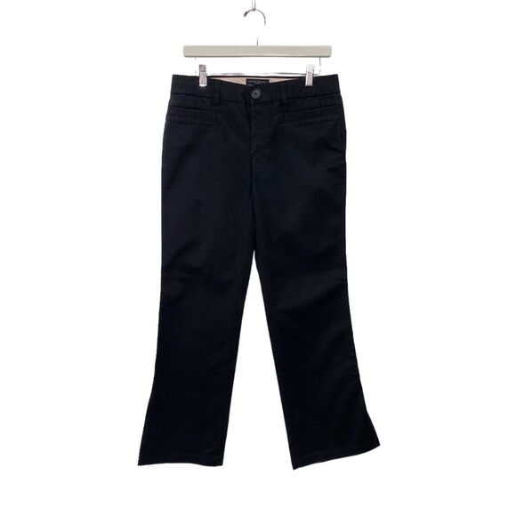 Banana Republic Pants Womens Size 8/R Black Flared Split Hem Martin Inseam 31" - Picture 1 of 14